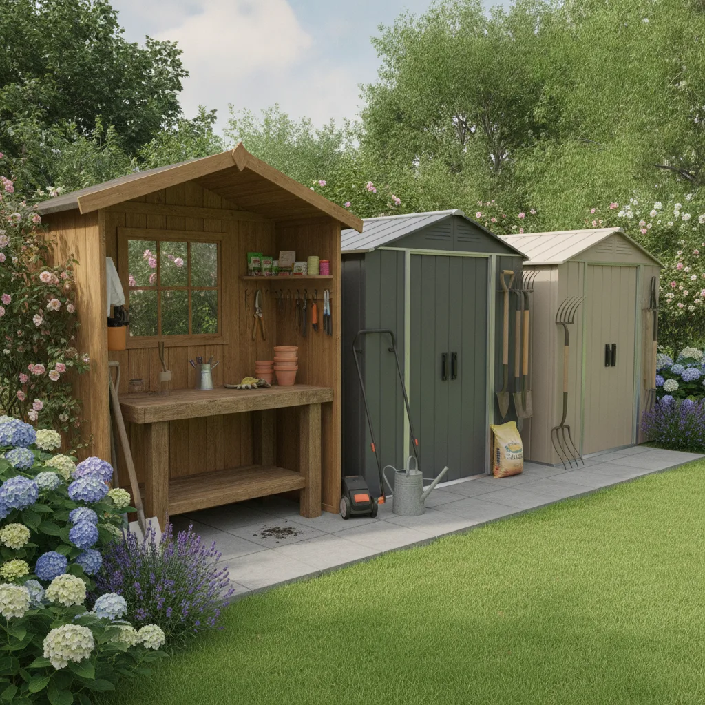 Abri de jardin : ce que révèle vraiment la comparaison par matériau