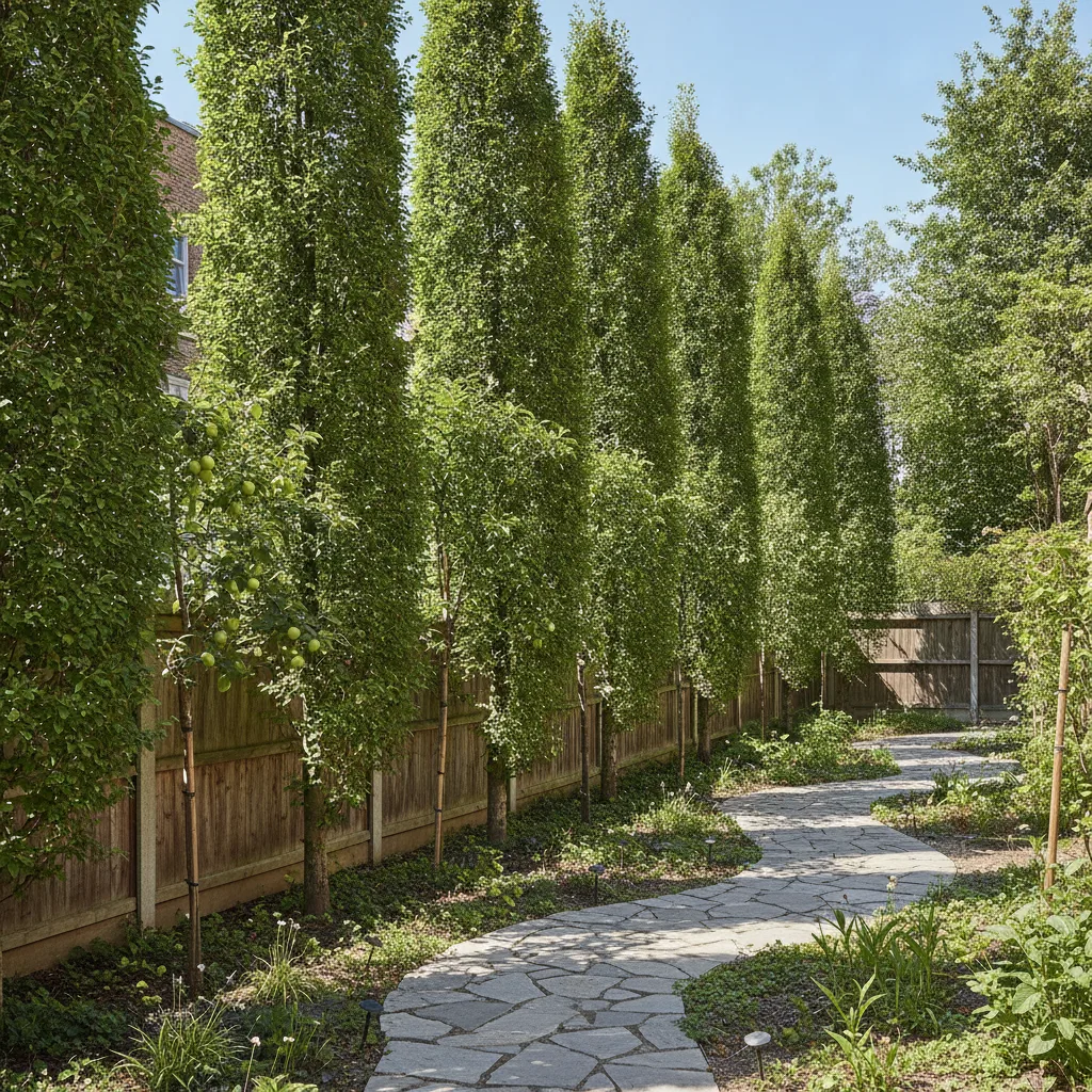 Arbres à port colonnaire : bien choisir et planter en terrain étroit