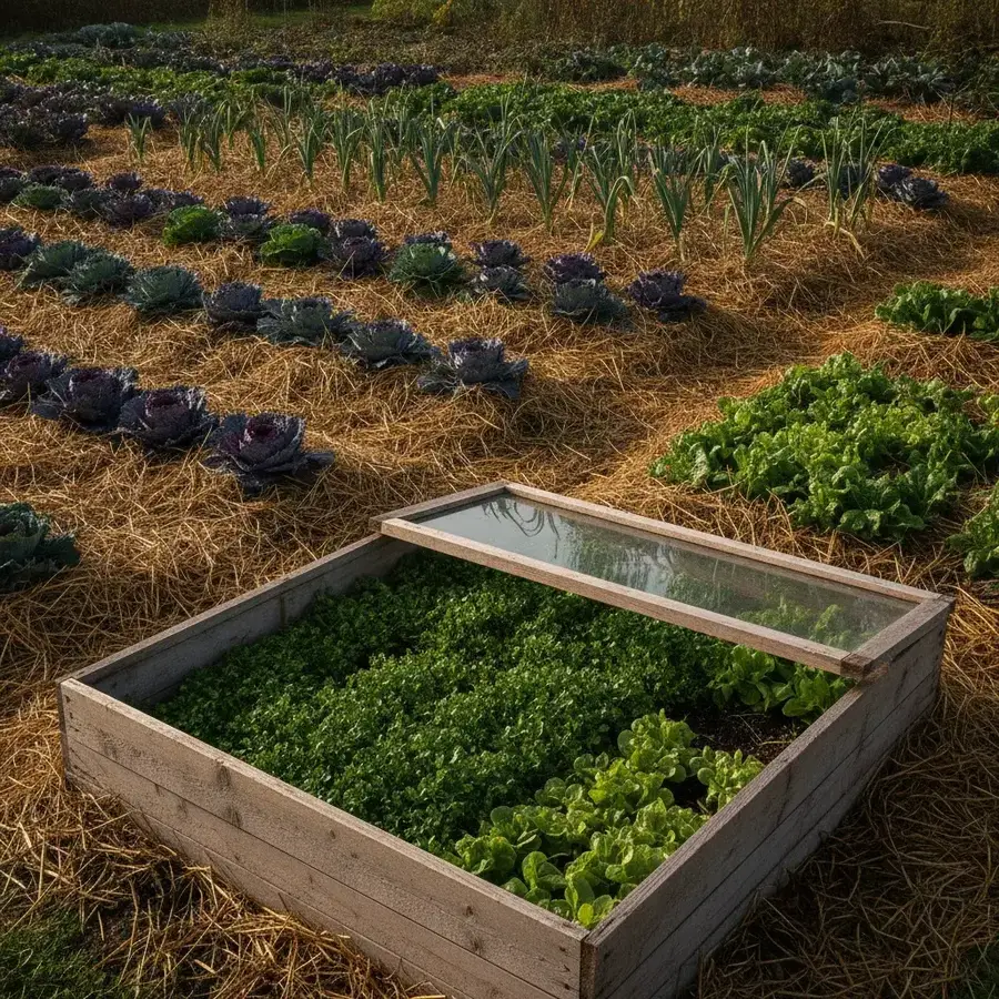 Associer les légumes d'hiver : quelles cultures cohabitent sous châssis
