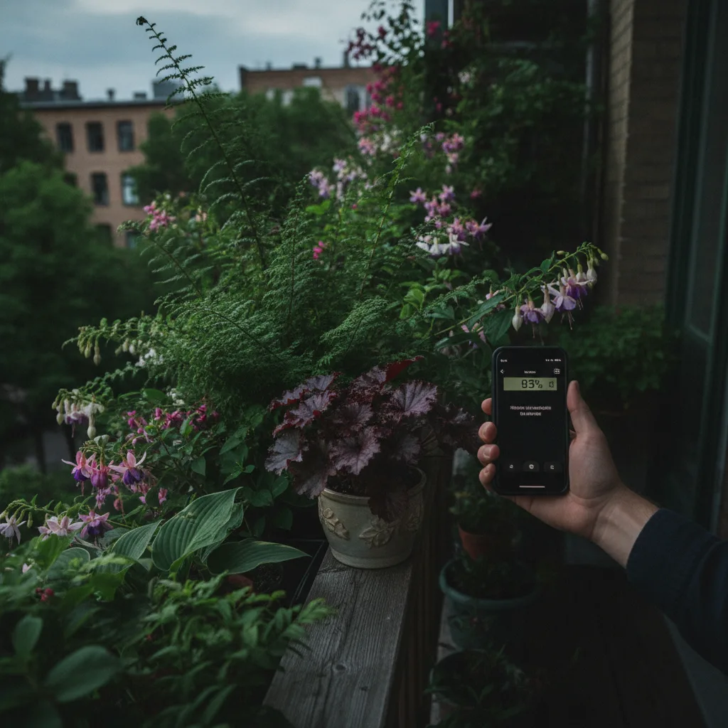 Balcon nord : mesurer l'ombre avant de choisir ses plantes