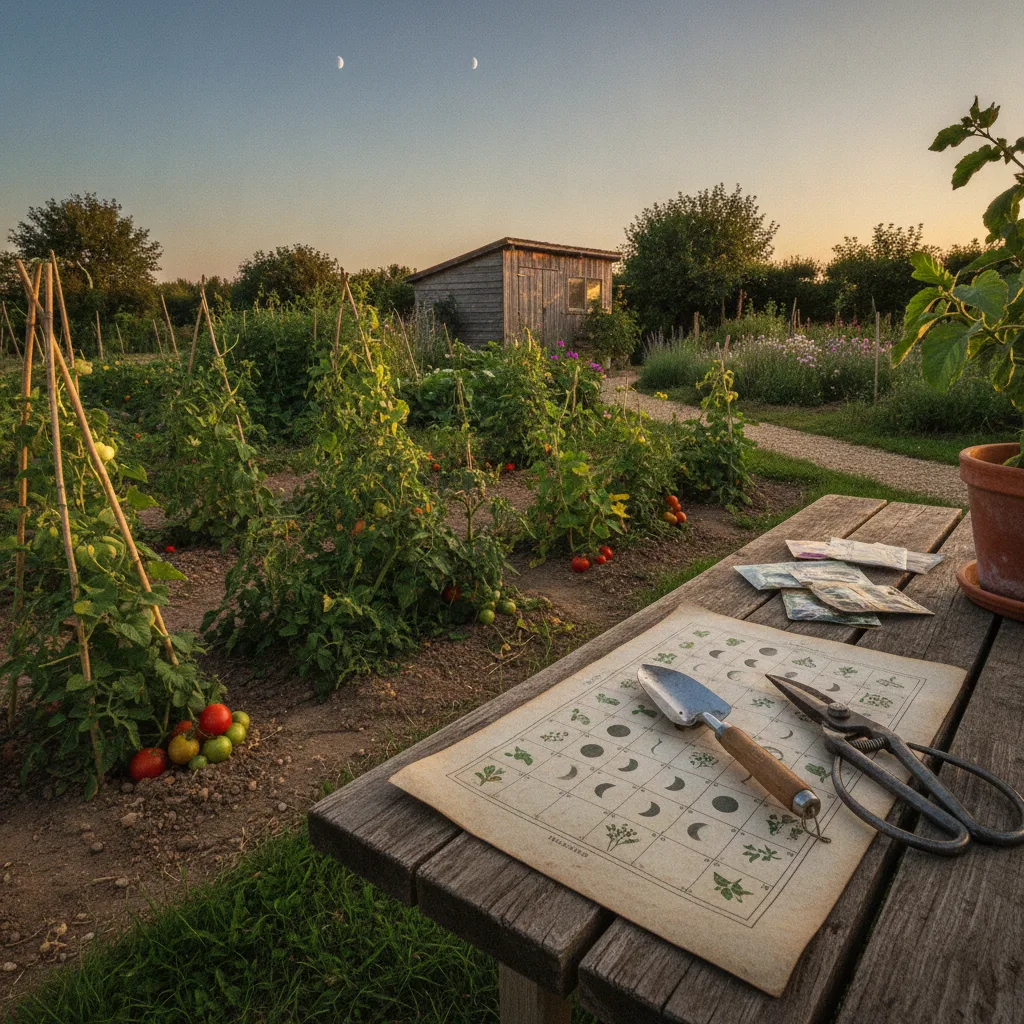 Calendrier lunaire de juillet : jours fruits, feuilles, racines