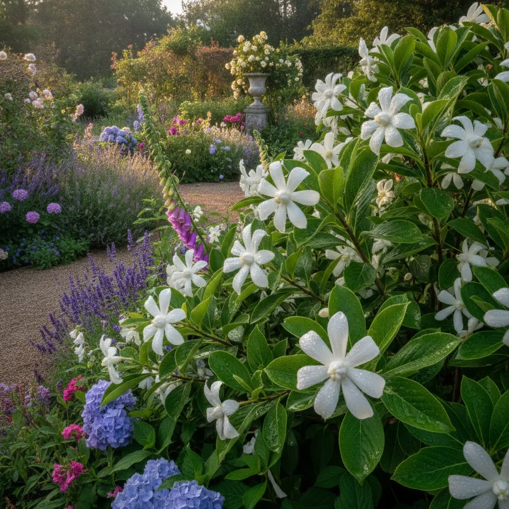 Calycanthus Venus : associer l'arbuste dans un massif d'été