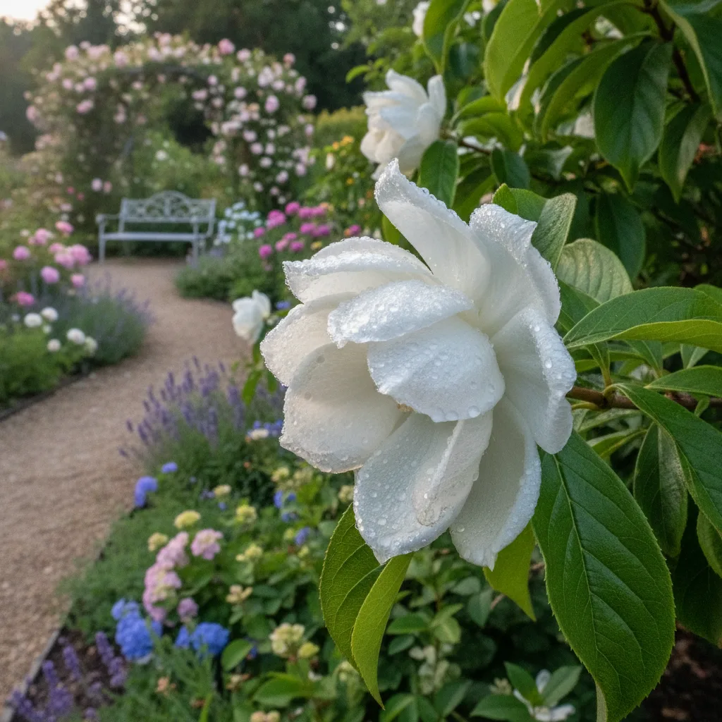 Calycanthus Venus : associer l'arbuste dans un massif d'été