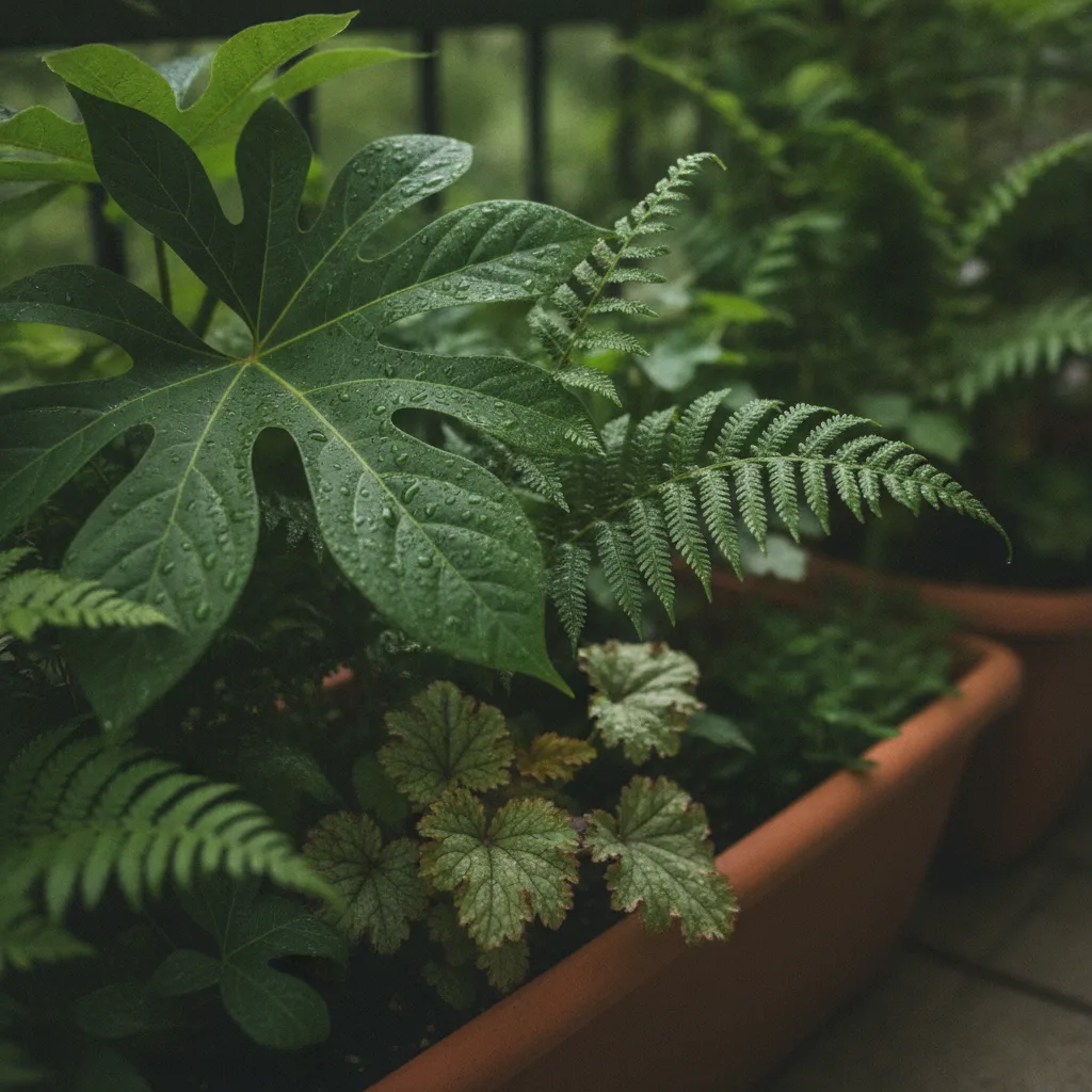 Feuillage à l'ombre : composer un balcon vert sans fleurs