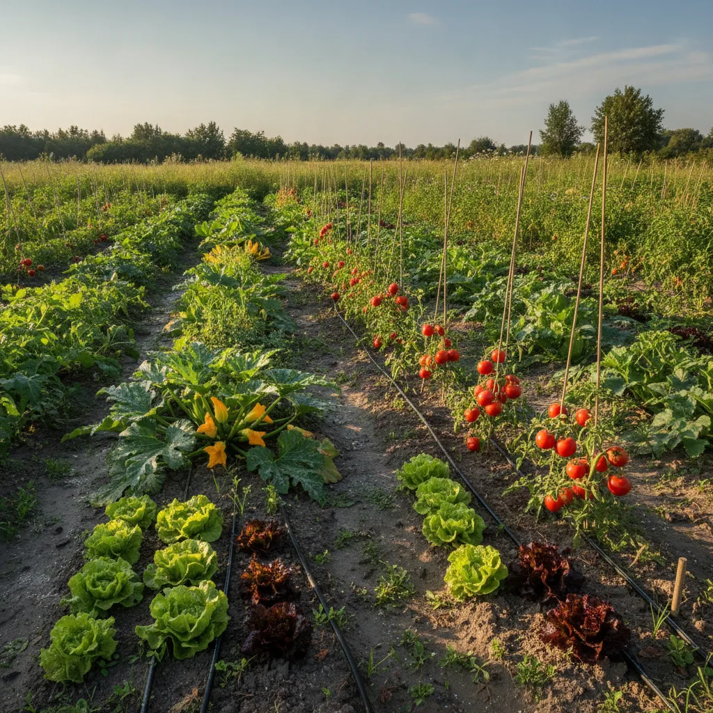 Goutte-à-goutte au potager : calculer le bon débit par culture