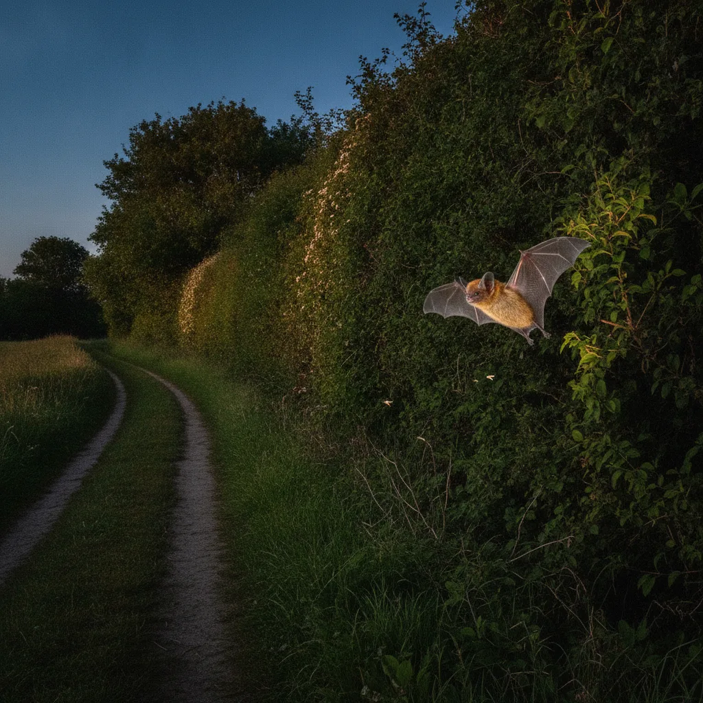 Haie champêtre et chauves-souris : aménager un couloir de chasse nocturne