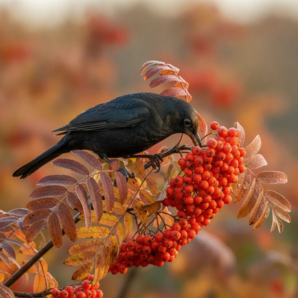 Haie champêtre : les baies d'automne qui nourrissent les oiseaux
