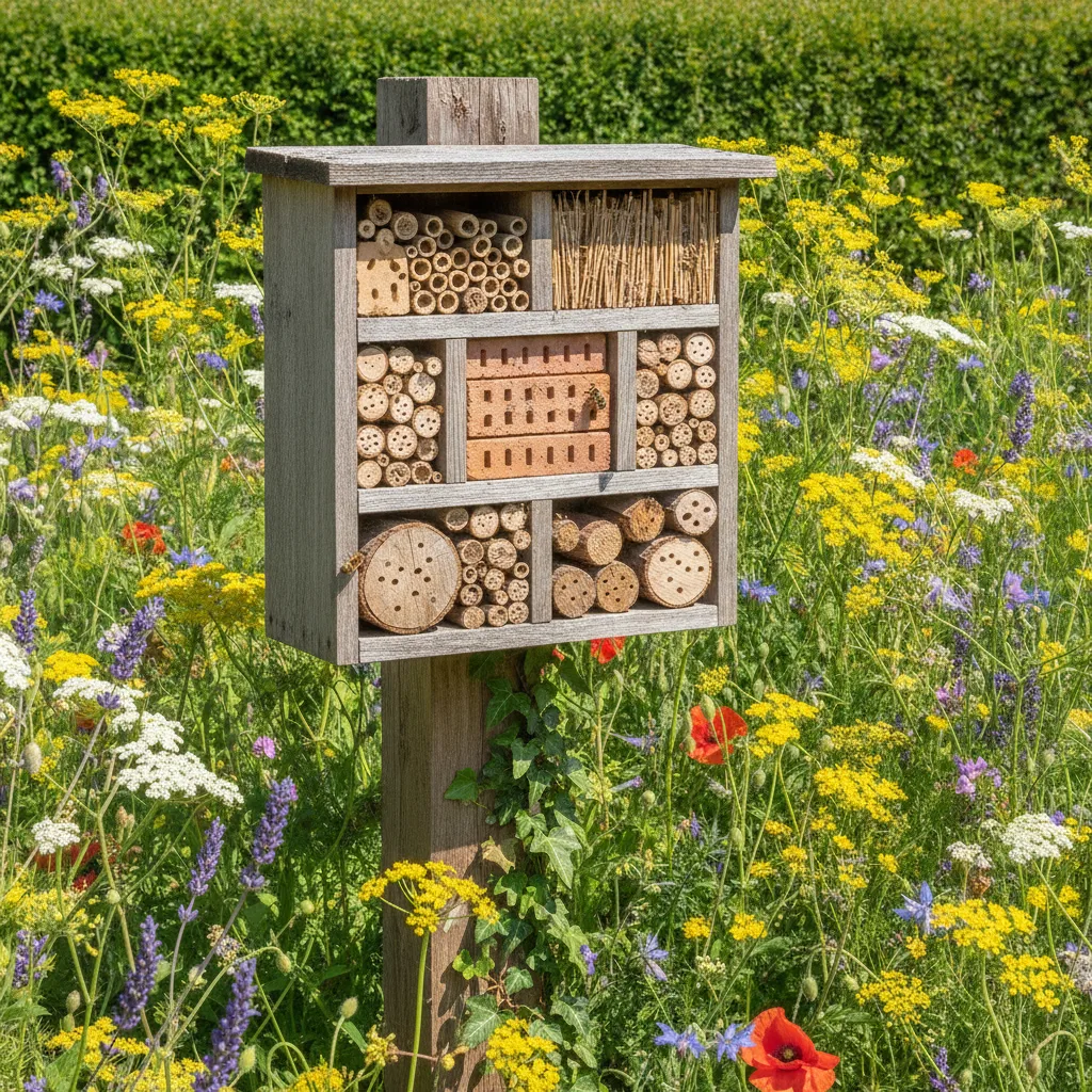 Hôtel à insectes : où le placer et comment le remplir pour qu'il soit vraiment utile