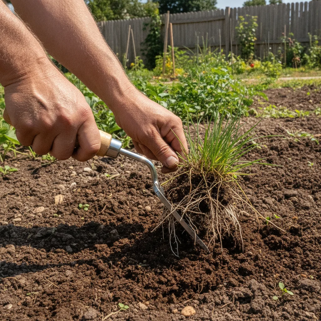 Mauvaises herbes en juin : les techniques manuelles qui marchent vraiment