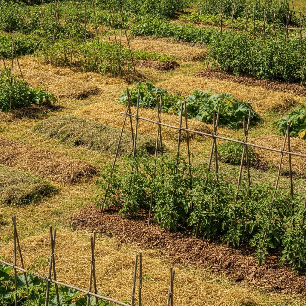 Paillage au potager : quelle épaisseur et quel matériau selon la culture