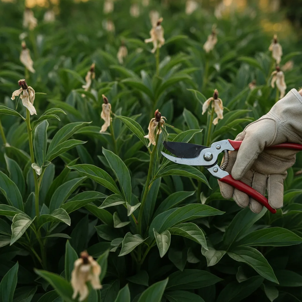 Pivoines en juillet : nettoyer et préparer sans les tailler à tort