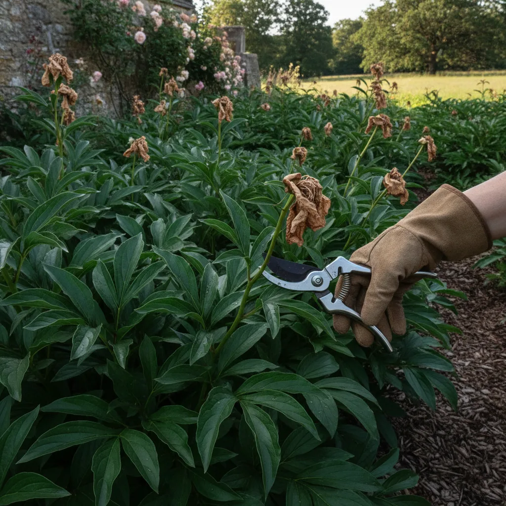Pivoines en juillet : nettoyer et préparer sans les tailler à tort