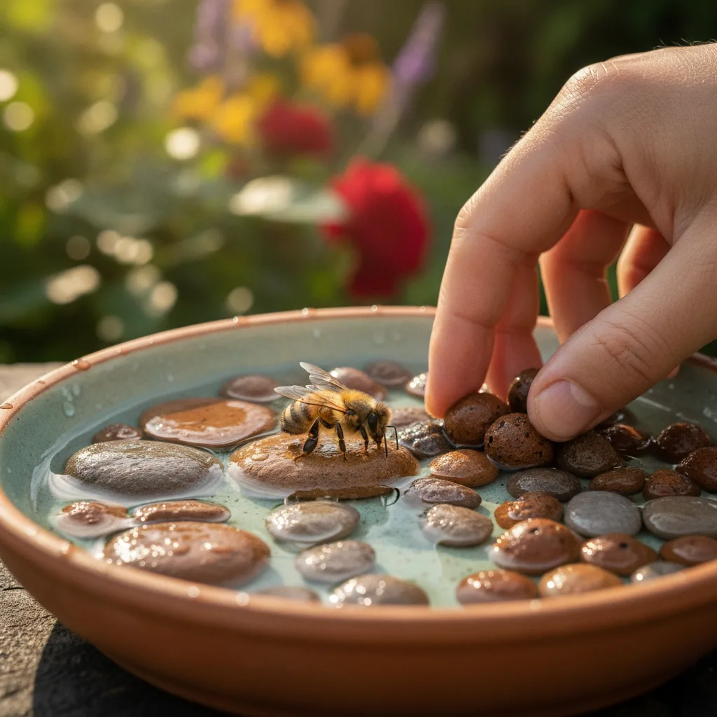 Point d'eau pour pollinisateurs : l'abreuvoir oublié d'août