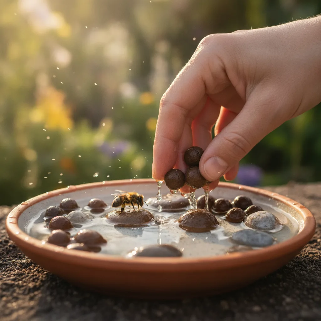 Point d'eau pour pollinisateurs : l'abreuvoir oublié d'août