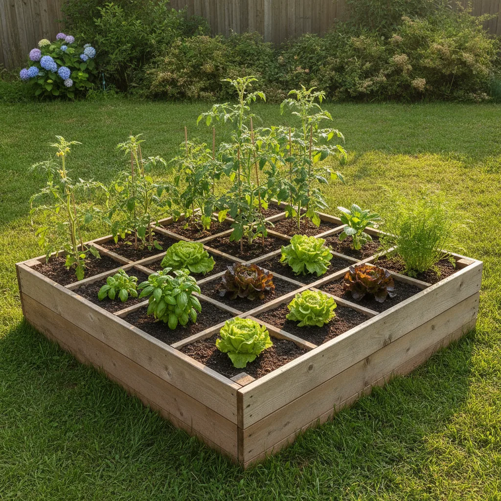 Potager en carrés : construire et planter sa première structure