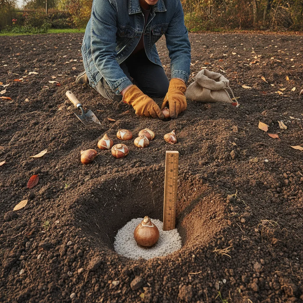 Profondeur et espacement des bulbes de printemps : le guide chiffré