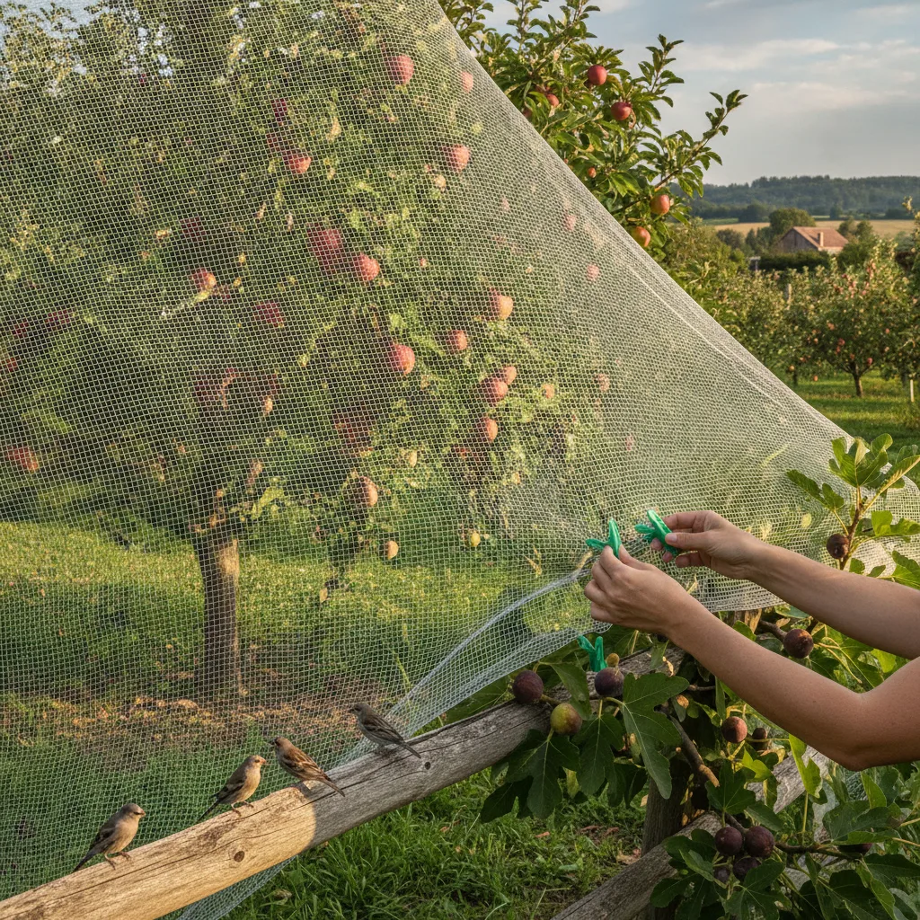 Protéger les fruitiers des oiseaux : filets, effaroucheurs et bon calendrier