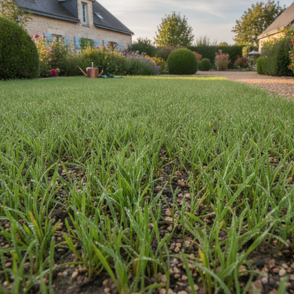 Semer un gazon dense en septembre : la densité qui compte vraiment