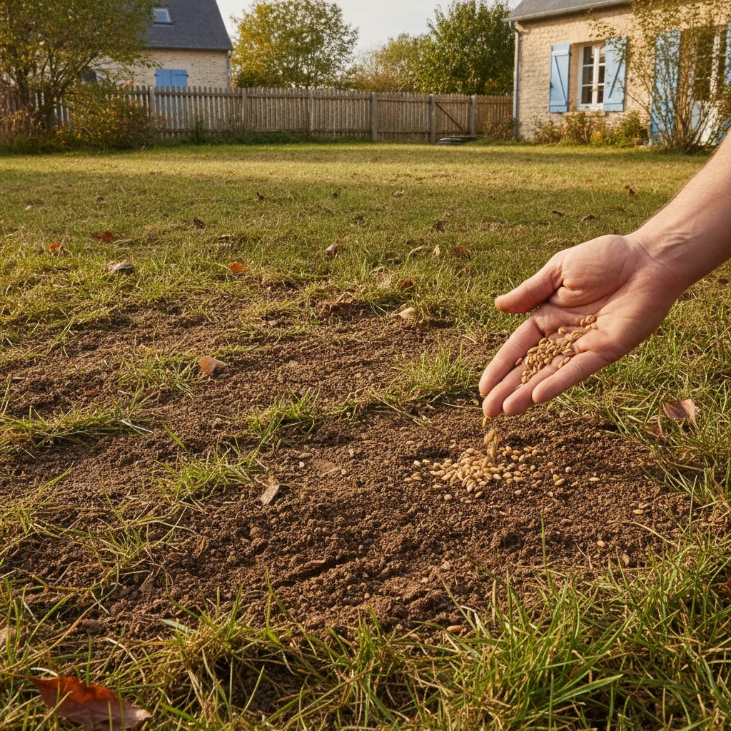 Sursemis d'automne : régénérer un vieux gazon fatigué en septembre